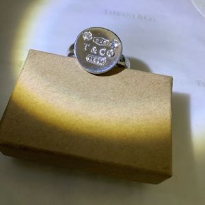 - Tiffany & Co 1837 Diamond ring. 2X  Diamonds VS1  .10ct each  .20ct. Min…